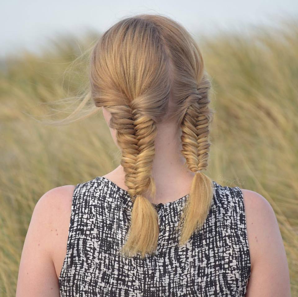 Swanky Textured Fishtail Pigtails