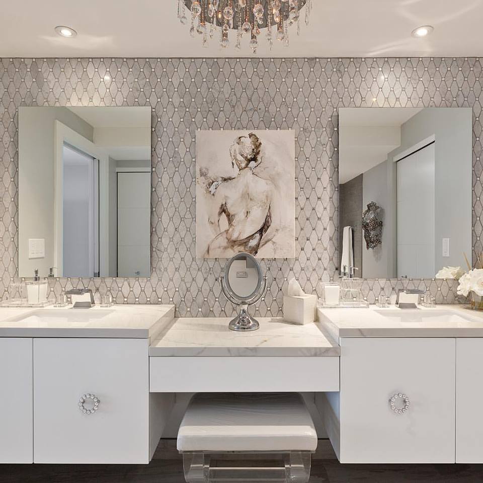 A Contemporary Bathroom WIth Floating Vanity And Cabinetry  - Contemporary Bathroom Ideas for Modern Homes