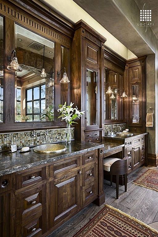 45 Rustic Bathroom Ideas: Get Creative with Your Design 2 Absolutely Chic Rustic Bathroom Design