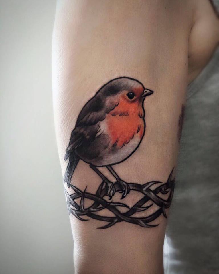 red bird tattoo ideas