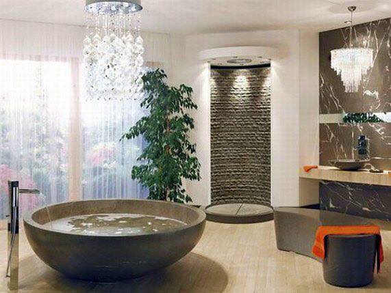 Awesome Bathroom Design Ideas With Stone Cladding