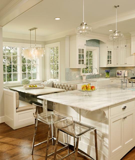 Awesome Breakfast Nook Space In Modern Kitchen