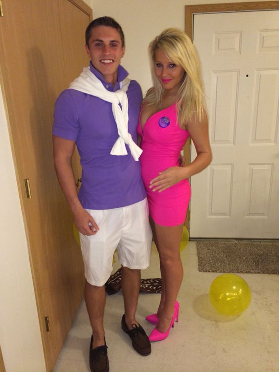 Barbie and Ken Halloween costume DIY