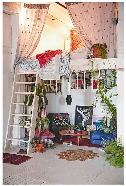 Boho Style Studio Apartment Design