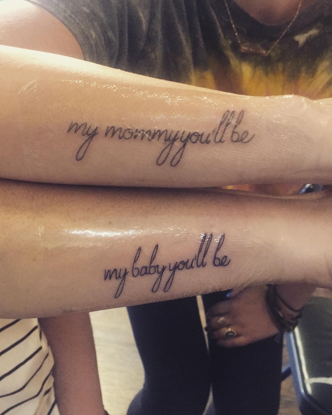 Casual Mother Daughter Tattoo Idea