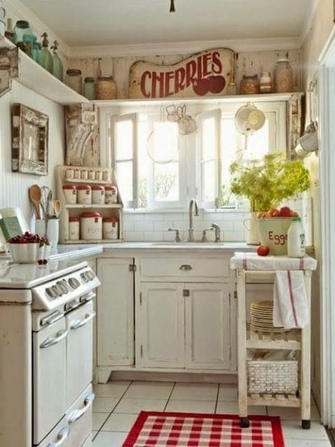 Cute Tiny Vintage Kitchen