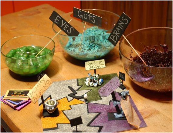 DIY Kids Halloween Games Guts and Goop