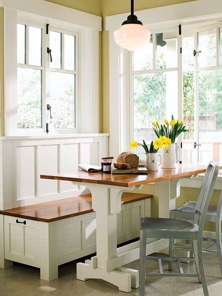 Gorgeous Breakfast Nook Idea In Sunny Morning