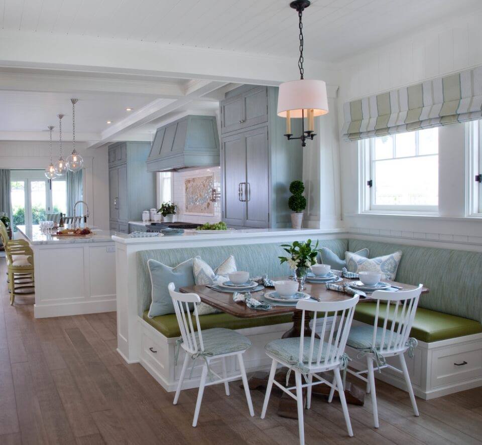 Grey Theme Breakfast Nook Space