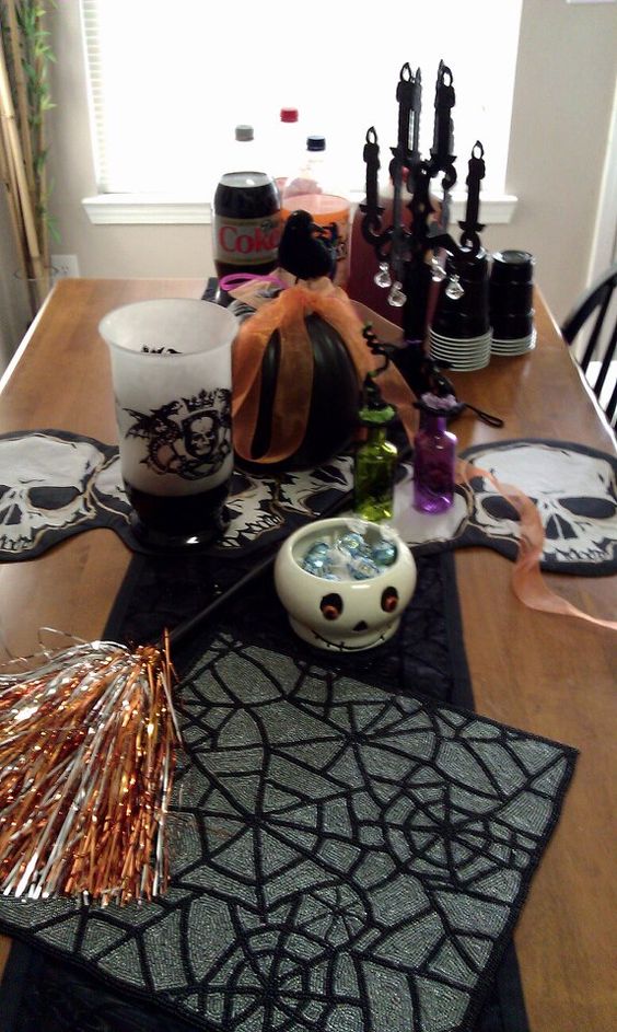 Halloween tablescape.