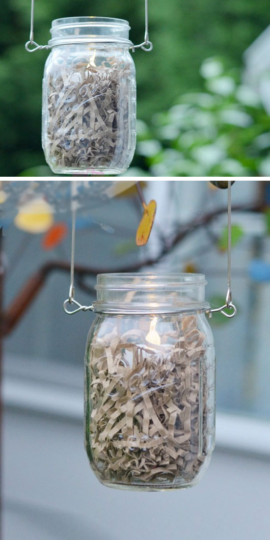 Hanging Mason Jar.