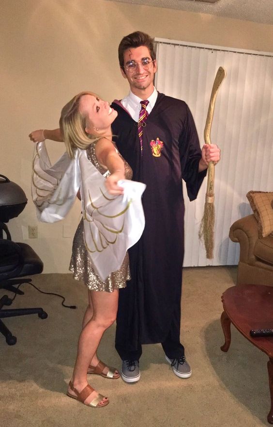 Harry Potter and the Golden Snitch Cute Couples Halloween Costumes