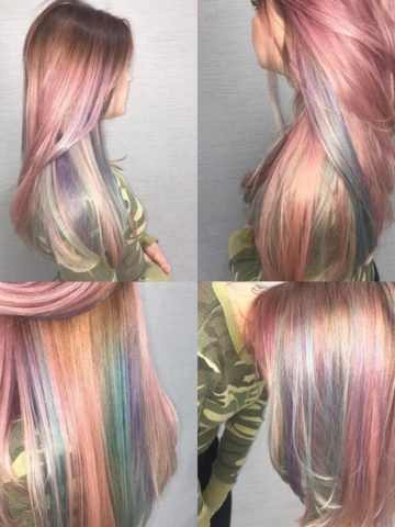 Holographic Rose Gold Hairs