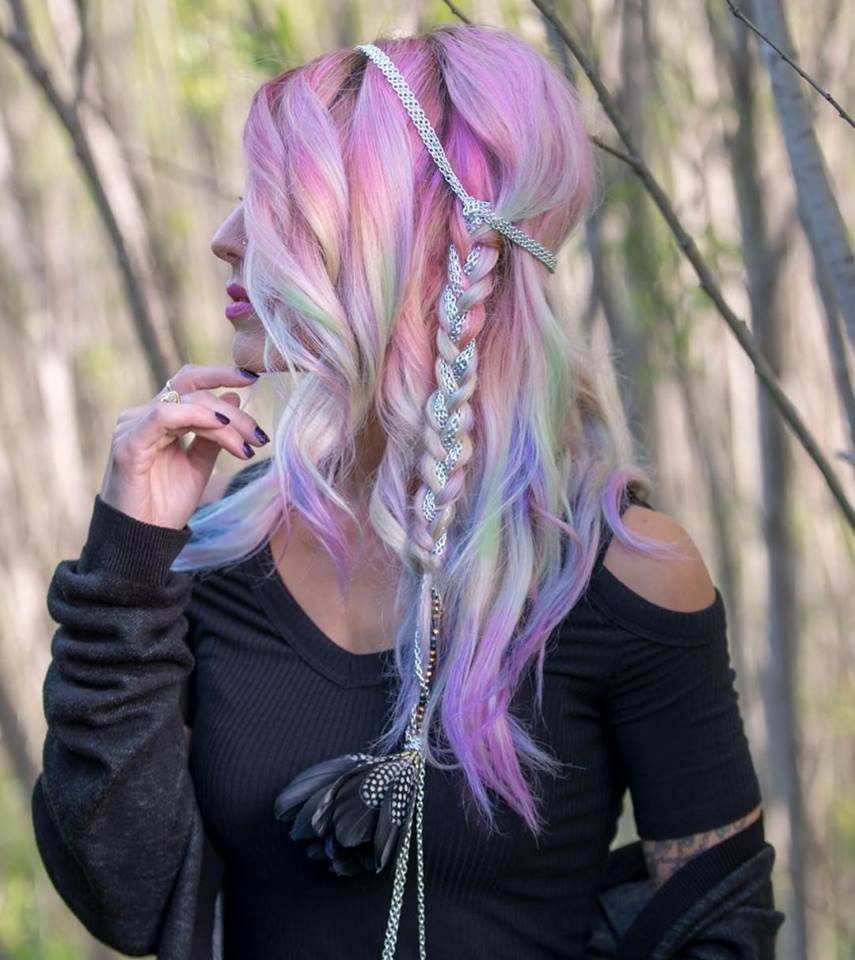 40 Iridescent Holographic Hair Coloring Ideas to Make Your 
