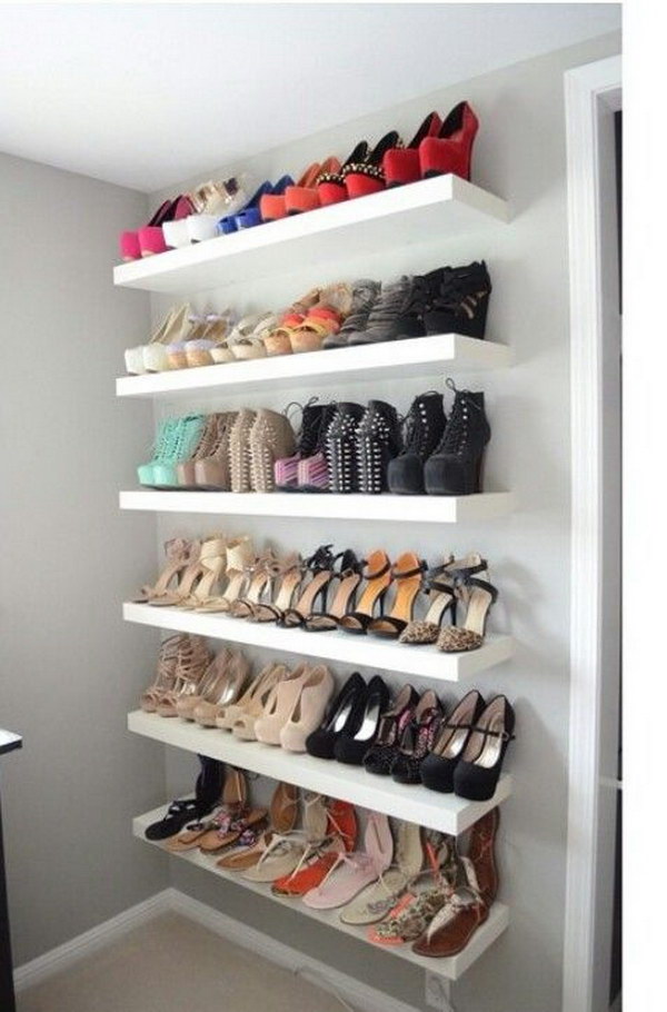 LACK Wall Shelf for Shoe Storage