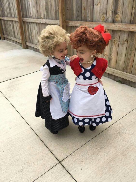 Little girls Halloween costumes Lucy & Ethel