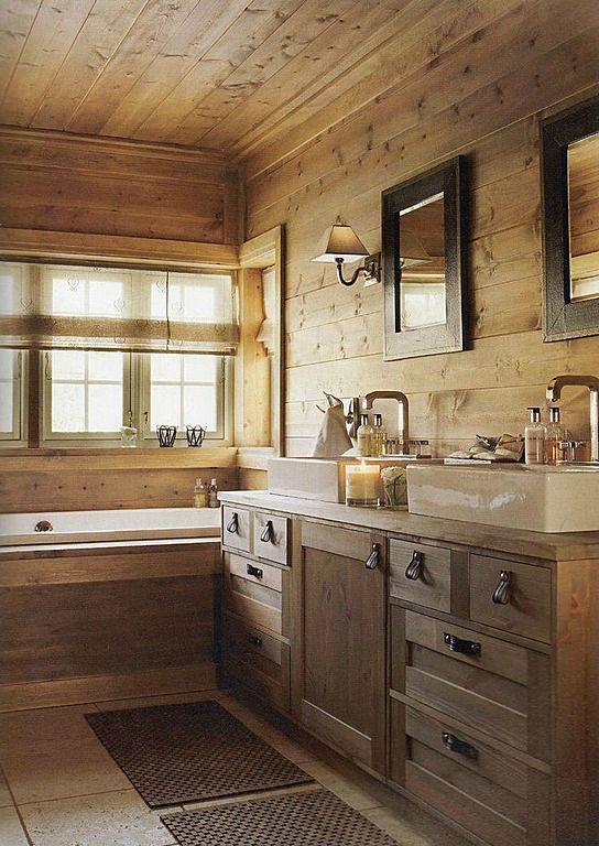 Modern Rustic Bathroom Design Idea
