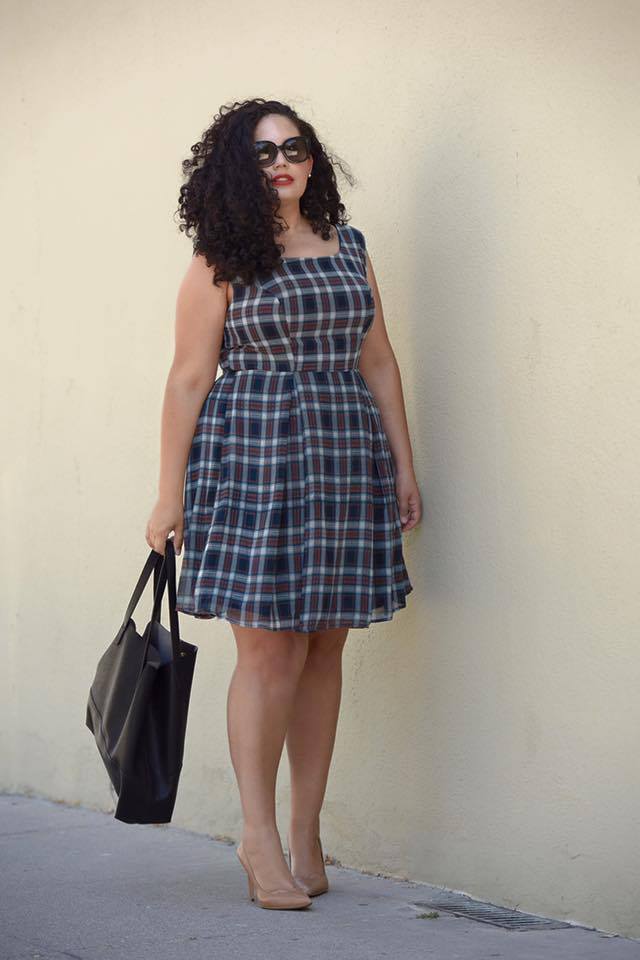 Plaid Short Midi Perfect For Office