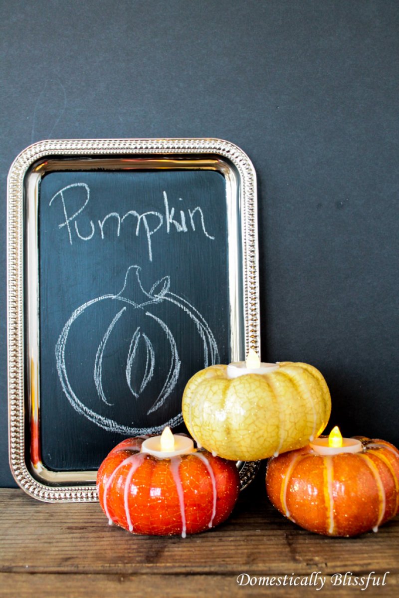 Pumpkin Candle Holders.