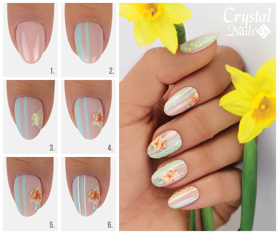 Sassy Daffodil Nail Art