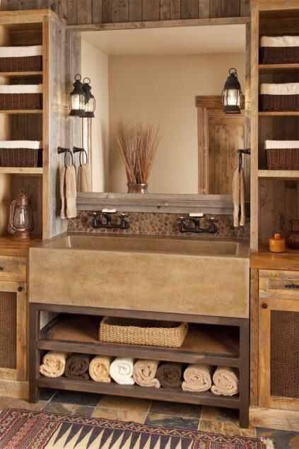 Simple Rustic Bathroom Decor