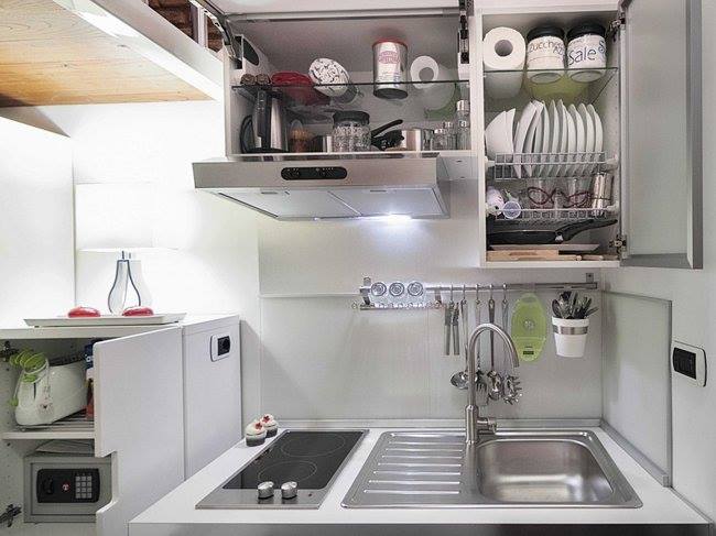 Spacious Tiny Kitchen Organization