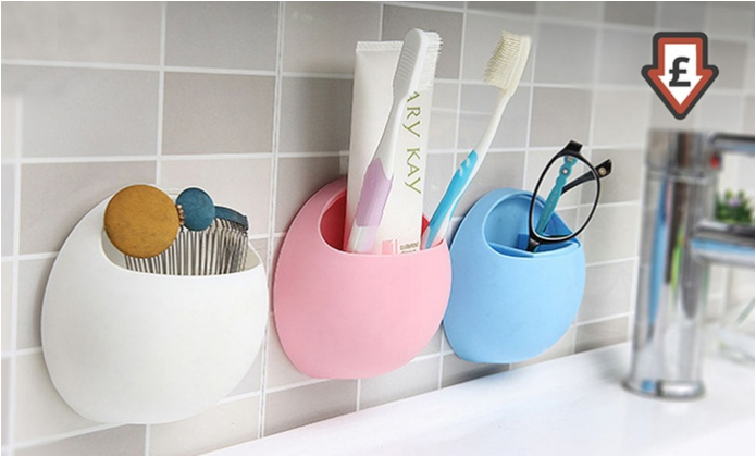 These multi-functional and elegant bathroom storage eggs are great space savers!