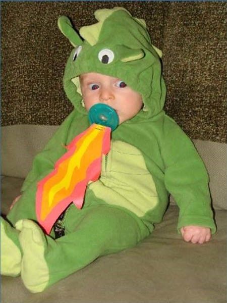 ire breathing dragon baby costume