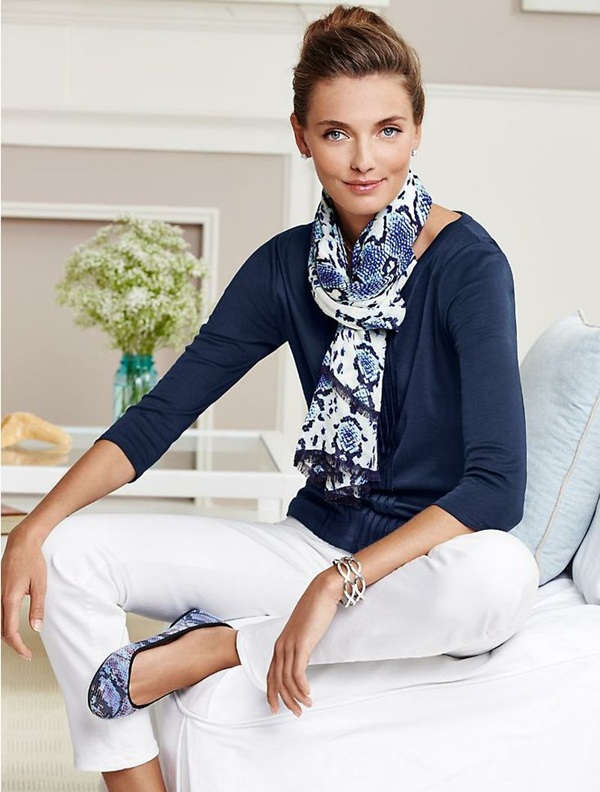 A good scarf can give even the most basic of outfits an interesting spin.