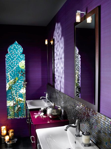 Appealing Bohemian Bathroom Design Idea