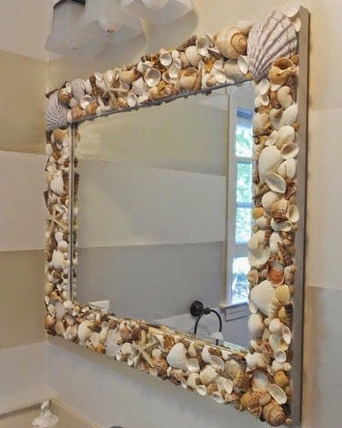 45 Best Seashell Project Ideas to Keep the Vacay Mode On 4 Bathroom shell decor ideas