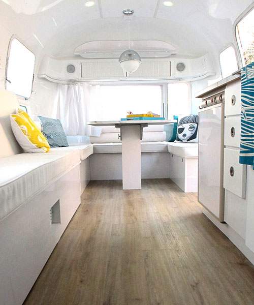 Beach makeover in Airstream