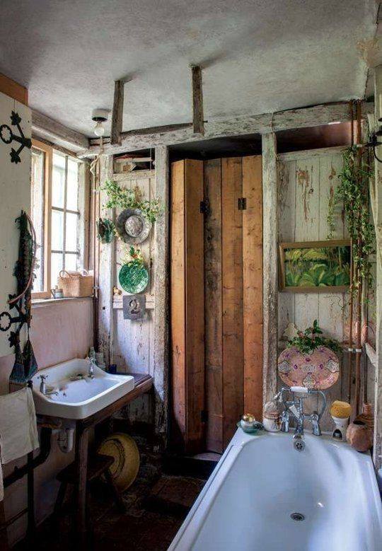 Cabin Bohemian Bathroom Decor