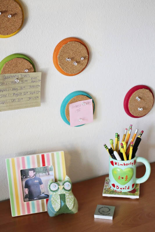 Colorful Circle Cork Boards