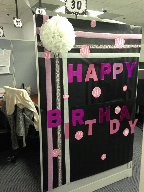 Cubicle Decorations for Birthday