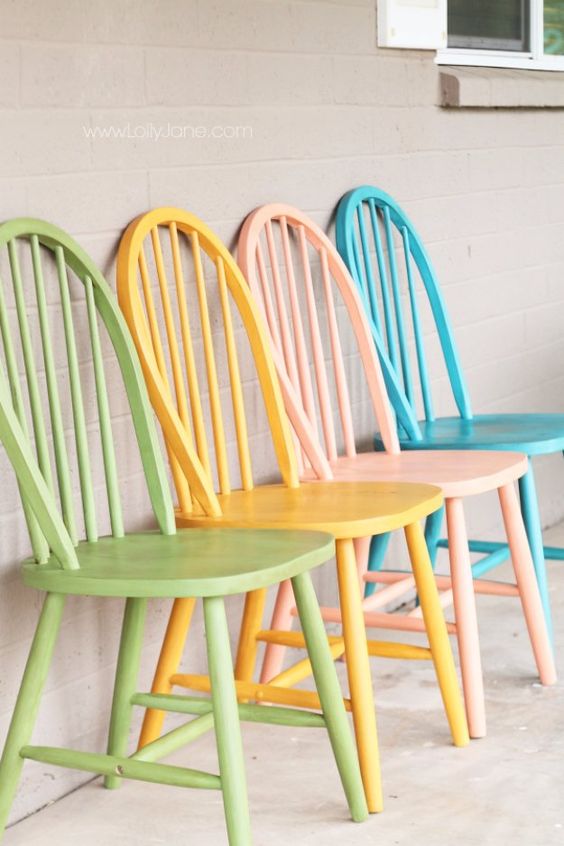 Diy Paint Brush Holder Ideas : 40 Vibrant Diy Painted Chair Design ...