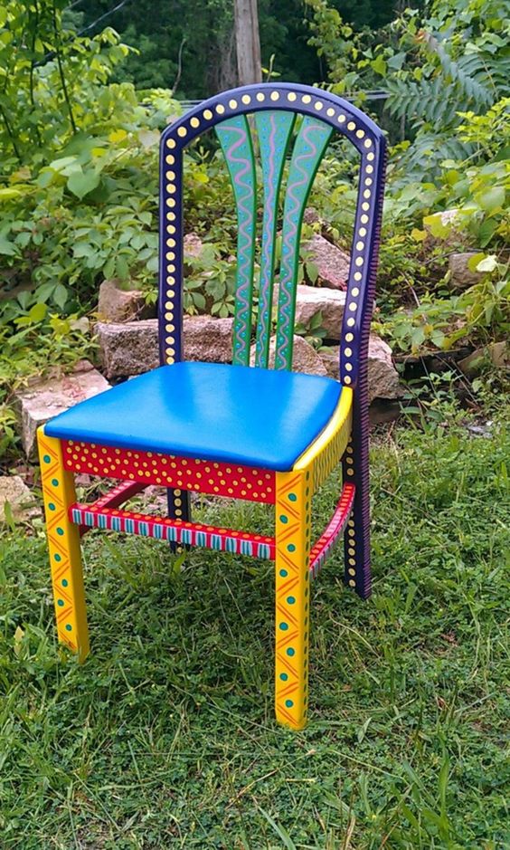 40 Vibrant DIY Painted Chair Design Ideas