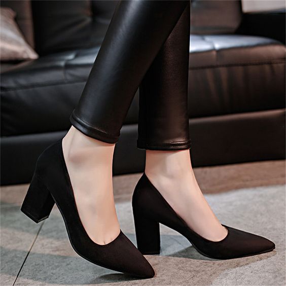 Evening Dress Prom Pumps Shoes Women Black