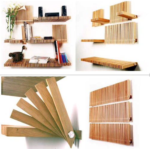 Funky adjustable shelving