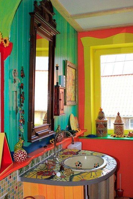 Funny Bohemian Bathroom Decoration