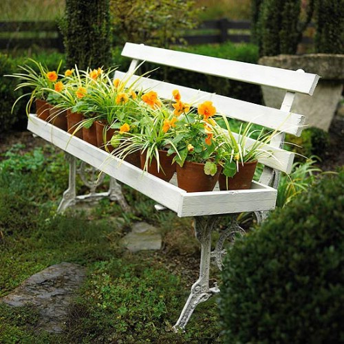 Garden Bench Planters