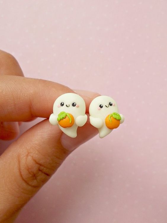 Ghost Earrings Boo Halloween Earring Halloween.