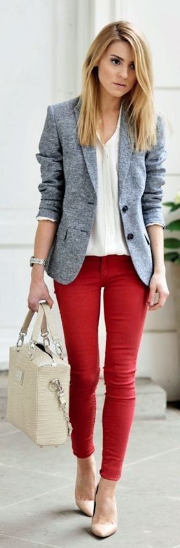 Grey blazer my perfect work outfit