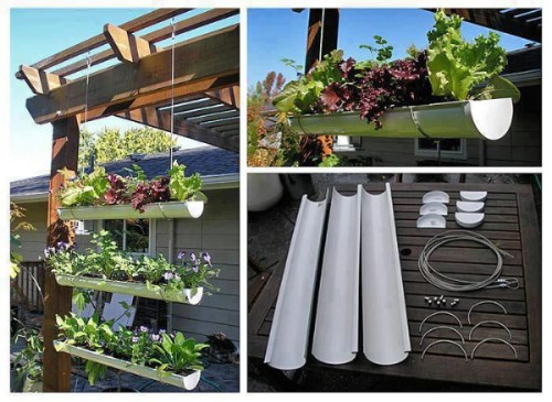 Hanging Gutter Garden