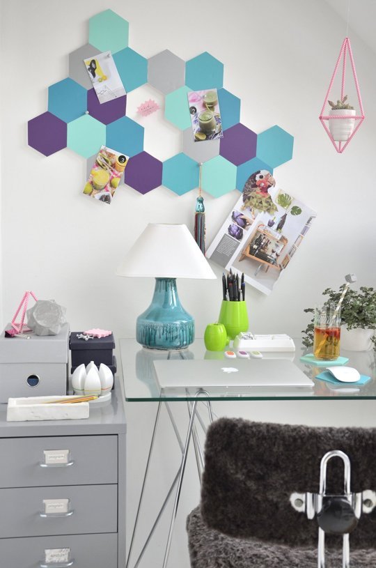 Hexagon Pin Board