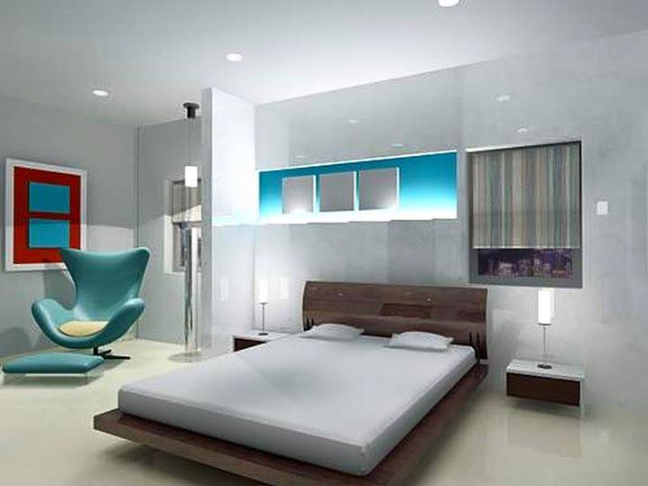 Impressive Master Bedroom Design With Cool Chair