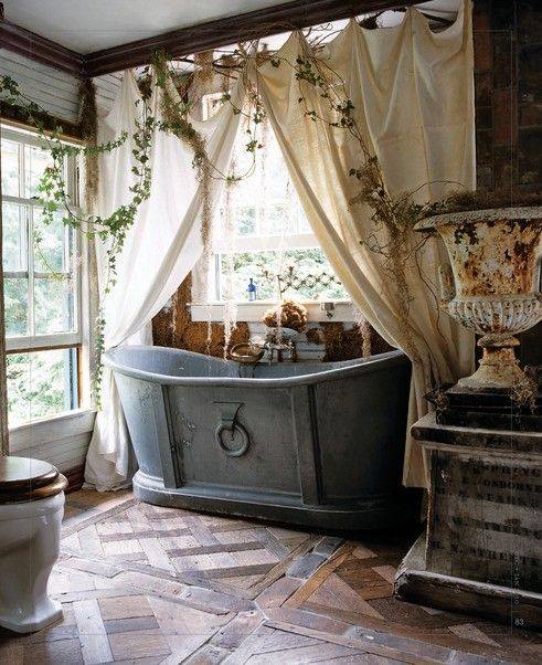 Lovely Bohemian Bathroom Design