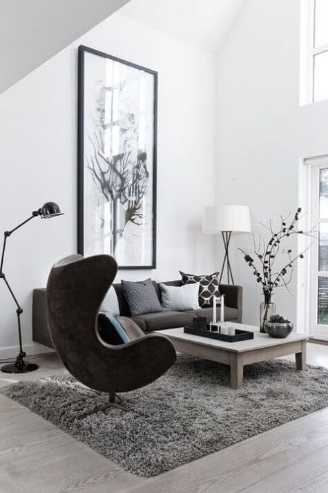 Monochrome Nordic home