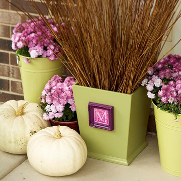 Monogrammed Planter