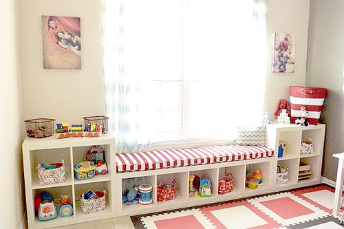 Playroom storage idea